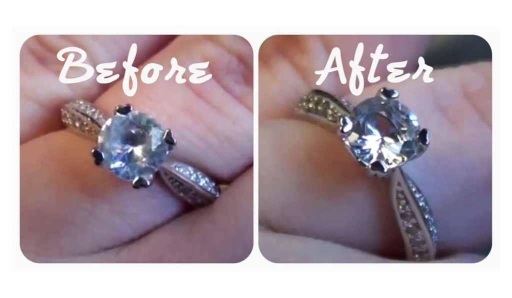 how to clean sterling silver rings with diamonds