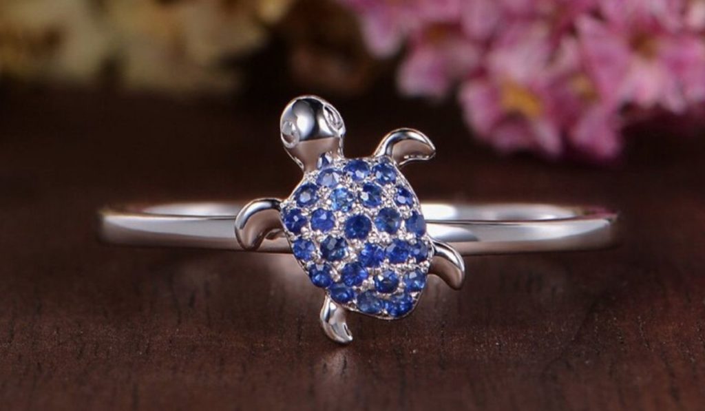 Handcrafted Sterling Silver Turtle Ring -