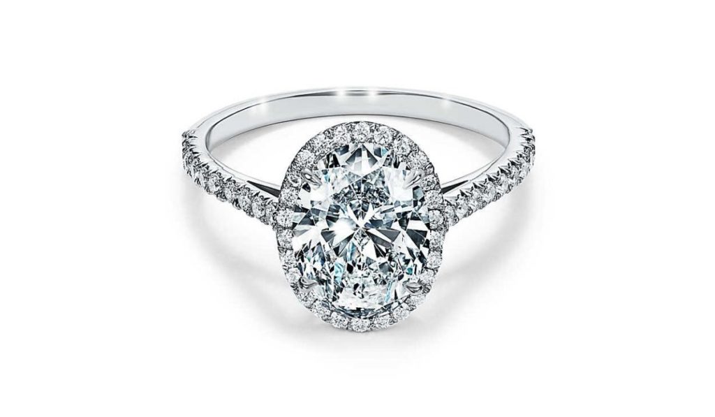 Oval Halo Engagement Ring