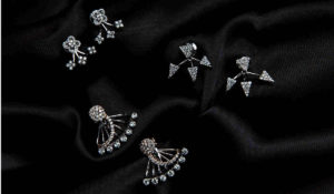 Diamond stud earrings american swiss Clearance